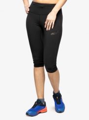 Legginsy do biegania damskie Inov-8 Race Elite 3/4 Tight. Czarne legginsy Inov-8, bez wzorów, z elastanu. Za 174.79 zł.