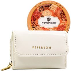 Portfel damski Peterson PTN 011-WEI-PUS biały. Białe portfele Peterson, bez wzorów, ze skóry. Za 74.00 zł.