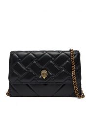 Kurt Geiger Torebka Kensington Chain 648300109 Czarny. Czarne kopertówki Kurt Geiger, bez wzorów, ze skóry, wizytowe, bez dodatków. Za 659.99 zł.