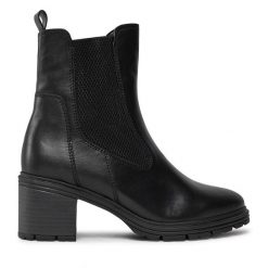 Botki Gabor. Czarne botki Gabor, bez wzorów, bez obcasa, na słupku, bez zapięcia. Za 429.99 zł.