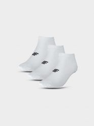 4F Skarpety casual przed kostkę (5-pack) damskie - białe 39-42. Białe skarpetki 4f, bez wzorów, z bawełny. Za 54.99 zł.