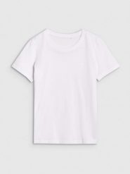 4F T-shirt regular gładki damski - biały M. Białe t-shirty 4f, m, bez wzorów, z bawełny, klasyczne, bez kołnierzyka, bez ramiączek. Za 49.99 zł.