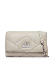 Armani Exchange Torebka XW000358 AF26568 U6208 Beżowy. Brązowe kopertówki Armani Exchange, bez wzorów, ze skóry, wizytowe, bez dodatków. Za 454.99 zł.