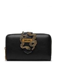 Just Cavalli Portfel 80RA5PA4 ZSA89 Czarny. Czarne portfele Just Cavalli, bez wzorów, ze skóry. Za 374.99 zł.