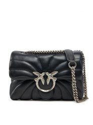 PINKO Torebka Love Puff Mini Cl AI 24-25 PLTT 100039 A1EX Czarny. Czarne kopertówki Pinko, bez wzorów, ze skóry, wizytowe, bez dodatków. Za 1,739.00 zł.