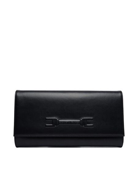 Elisabetta Franchi Torebka BS-99A-61E2-V350 Czarny. Czarne kopertówki Elisabetta Franchi, bez wzorów, ze skóry, bez dodatków. Za 1,489.00 zł.