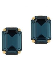 Otazu Pozłacane kolczyki-wkrętki z kryształami Swarovski rozmiar: onesize. Niebieskie kolczyki Otazu, z kryształem, pozłacane. Za 165.99 zł.