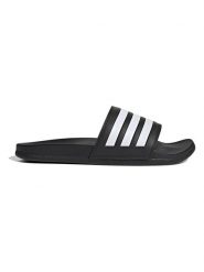 Adidas Klapki "Adilette Comfort" w kolorze czarno-białym rozmiar: 42. Białe klapki adidas, bez wzorów, klasyczne, z otwartym noskiem, bez obcasa, bez zapięcia. Za 126.99 zł.