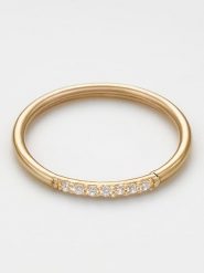 OR ÉCLAT Złoty pierścionek "Amber" z cyrkoniami rozmiar: 52. Żółte pierścionki Or Éclat, z cyrkonią, złote. Za 424.06 zł.