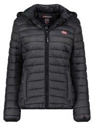 Geographical Norway Kurtka pikowana "Atika" w kolorze czarnym rozmiar: L. Czarne kurtki Geographical Norway, l, z aplikacjami, bez kaptura. Za 190.97 zł.