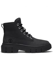 Timberland Skórzane botki "Greyfield" w kolorze czarnym rozmiar: 41. Czarne botki Timberland, bez wzorów, bez obcasa, bez zapięcia. Za 549.06 zł.