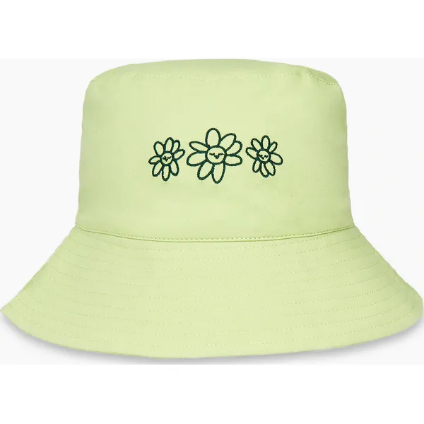 Zielony kapelusz bucket hat z haftem - Zielony. Zielone kapelusze Cropp, bez wzorów. Za 39.99 zł.