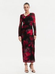 DKNY Sukienka koktajlowa DD4KU42A Czarny Slim Fit. Czarne sukienki DKNY, bez wzorów, z syntetyku, wizytowe, bez kołnierzyka, bez ramiączek. Za 429.99 zł.
