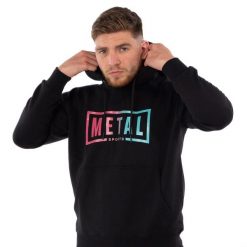 Bluza Metal Boxe Miami Vice. Czarne bluzy METAL BOXE, l, bez wzorów, z bawełny, bez ramiączek, z kapturem. Za 225.50 zł.