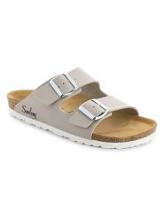 Sunbay Klapki "Trefle" w kolorze szarym rozmiar: 38. Szare klapki Sunbay, bez wzorów, klasyczne, z otwartym noskiem, bez obcasa, bez zapięcia. Za 104.99 zł.