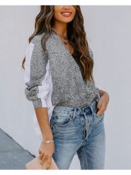 LA Angels Kardigan w kolorze szaro-białym rozmiar: XL. Białe swetry LA Angels, xl, bez wzorów, bez ramiączek. Za 126.99 zł.