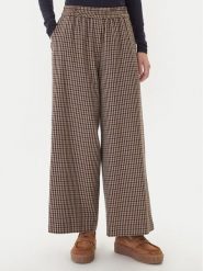 Weekend Max Mara Spodnie materiałowe Ebe 2525136052 Beżowy Wide Leg. Brązowe spodnie materiałowe Weekend Max Mara, bez wzorów, z bawełny. Za 1,239.00 zł.