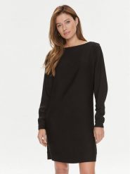 Calvin Klein Sukienka koktajlowa K20K206117 Czarny Relaxed Fit. Czarne sukienki Calvin Klein, bez wzorów, z wiskozy, wizytowe, bez kołnierzyka, bez ramiączek. Za 719.99 zł.