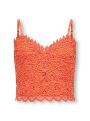 KIDS ONLY Top "Honey" w kolorze pomarańczowym rozmiar: 158/164. Pomarańczowe topy KIDS ONLY, bez wzorów, bez kołnierzyka, bez ramiączek. Za 52.99 zł.