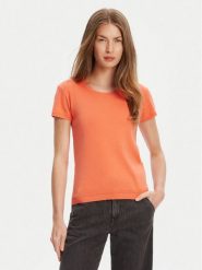 United Colors Of Benetton T-Shirt 1091D1M10 Pomarańczowy Regular Fit. Brązowe t-shirty United Colors Of Benetton, l, bez wzorów, z bawełny, bez kołnierzyka, bez ramiączek. Za 149.99 zł.