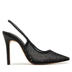 Sandały Call It Spring. Czarne sandały Call it Spring, bez wzorów, bez obcasa, na szpilce, bez zapięcia. Za 259.99 zł.