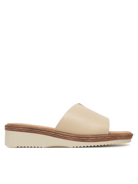 Clara Barson Klapki WFA3692-1 Écru. Klapki Clara Barson, bez wzorów, z materiału, bez obcasa, bez zapięcia. Za 79.99 zł.