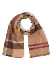 Barbour szalik wełniany Kobiety Wełna brązowy, 48. Brązowe szaliki i kominy Barbour, bez wzorów, z wełny, eleganckie. Za 399.95 zł.