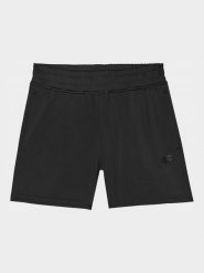 4F Szorty sportowe w kolorze czarnym rozmiar: L. Czarne szorty sportowe 4f, bez wzorów, z materiału, outdoorowe. Za 48.16 zł.