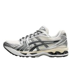 Buty do chodzenia dla dorosłych ASICS Gel-Kayano 14 Kith Cream Scarab (2024). Szare buty treningowe ASICS, bez wzorów, z materiału, bez zapięcia, trekkingowe, asics gel kayano. Za 3,288.76 zł.