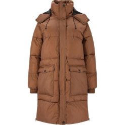 Parka dla kobiet Whistler Amatos. Brązowe płaszcze WHISTLER, bez wzorów, z puchu, bez kaptura. Za 354.50 zł.