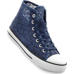 Trampki bonprix ciemnoniebieski. Niebieskie buty sportowe lifestyle bonprix, bez wzorów, bez zapięcia. Za 69.99 zł.