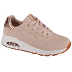 Buty sportowe Sneakersy damskie, Uno-Golden Air. Brązowe buty sportowe lifestyle Skechers, bez wzorów, bez zapięcia, trekkingowe. Za 329.99 zł.