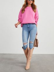 LA Angels Sweter w kolorze różowym rozmiar: XL. Różowe swetry LA Angels, xl, bez wzorów, bez ramiączek. Za 152.99 zł.