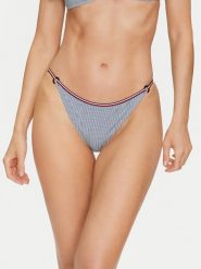 Tommy Hilfiger Dół od bikini UW0UW05330 Niebieski. Niebieskie bikini Tommy Hilfiger, bez wzorów, z syntetyku. Za 119.99 zł.