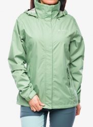 Kurtka przeciwdeszczowa damska Vaude Escape Light Jacket. Zielone kurtki przeciwdeszczowe Vaude, na wiosnę, xs, bez wzorów, z materiału, bez kaptura, trekkingowe. Za 335.49 zł.