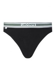 Lacoste Stringi 8F5198 Czarny. Czarne stringi Lacoste, bez wzorów, z bawełny. Za 109.99 zł.