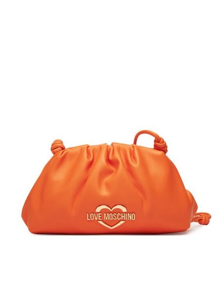 LOVE MOSCHINO Torebka JC4286PP0MKK0450 Pomarańczowy. Brązowe listonoszki Love Moschino, bez wzorów, ze skóry, bez dodatków. Za 419.99 zł.