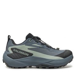 Buty do biegania Salomon. Szare buty do biegania Salomon, bez wzorów, z gore-texu, bez zapięcia, do biegania, gore-tex. Za 519.99 zł.