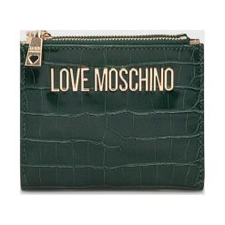 Love Moschino portfel damski kolor zielony. Zielone portfele Love Moschino, bez wzorów. Za 449.99 zł.