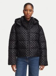Guess Kurtka zimowa W6BL56 W4195 Czarny Regular Fit. Czarne kurtki Guess, na zimę, l, z aplikacjami, z syntetyku, bez kaptura. Za 794.99 zł.