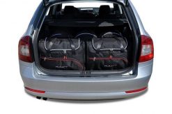 Torby Do Bagażnika Skoda Octavia Kombi 2004-2013 5Szt Kjust. Czarne torby podróżne KJUST, bez wzorów, z kauczuku. Za 1,586.00 zł.