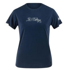 Damska koszulka polo na zawody B Vertigo Daniele. Niebieskie t-shirty sportowe B VERTIGO, bez wzorów, z poliesteru, bez ramiączek, na fitness i siłownię. Za 165.65 zł.