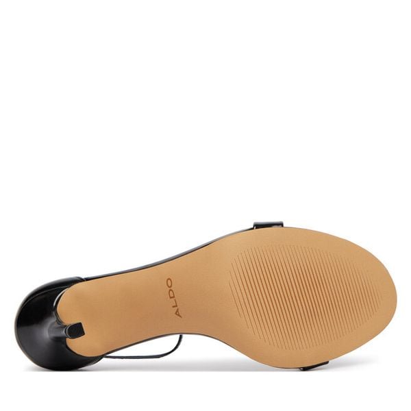 Sandały Aldo. Czarne kozaki Aldo, bez wzorów, bez obcasa, na szpilce, bez zapięcia. Za 339.99 zł.