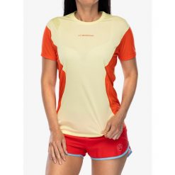 Koszulka biegowa damska La Sportiva Resolute T-Shirt. Zielone t-shirty sportowe La Sportiva, bez wzorów, bez ramiączek. Za 230.99 zł.