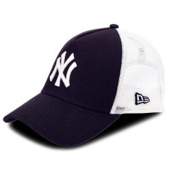 Czapka z daszkiem New Era. Niebieskie czapki z daszkiem New Era, bez wzorów. Za 89.99 zł.
