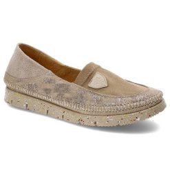 Beżowe Półbuty Maciejka Wygodne Skórzane Buty Damskie. Brązowe półbuty wsuwane Maciejka, bez wzorów, ze skóry, bez obcasa, na platformie. Za 259.00 zł.