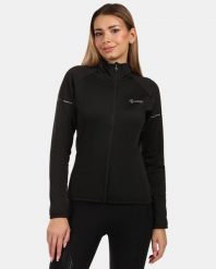 Damska bluza polarowa Kilpi JUNIE-W. Czarne bluzy bez kaptura Kilpi, bez wzorów, z materiału, bez kaptura, narciarskie. Za 370.41 zł.