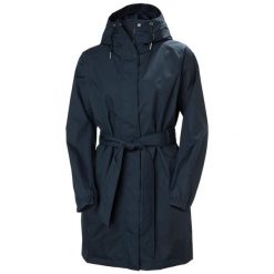 Damska kurtka wodoodporna Helly Hansen Hh Classics Trench. Niebieskie kurtki Helly Hansen, bez wzorów, eleganckie, bez kaptura. Za 665.00 zł.