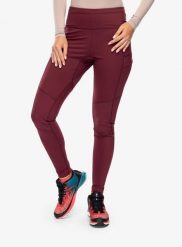 Legginsy damskie Rab Horizon Tights. Czerwone legginsy RAB, bez wzorów, z materiału. Za 304.35 zł.