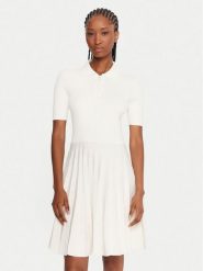 Lacoste Sukienka codzienna EF5803 Écru Regular Fit. Sukienki Lacoste, na co dzień, bez wzorów, z wiskozy, bez kołnierzyka, bez ramiączek, proste. Za 889.99 zł.